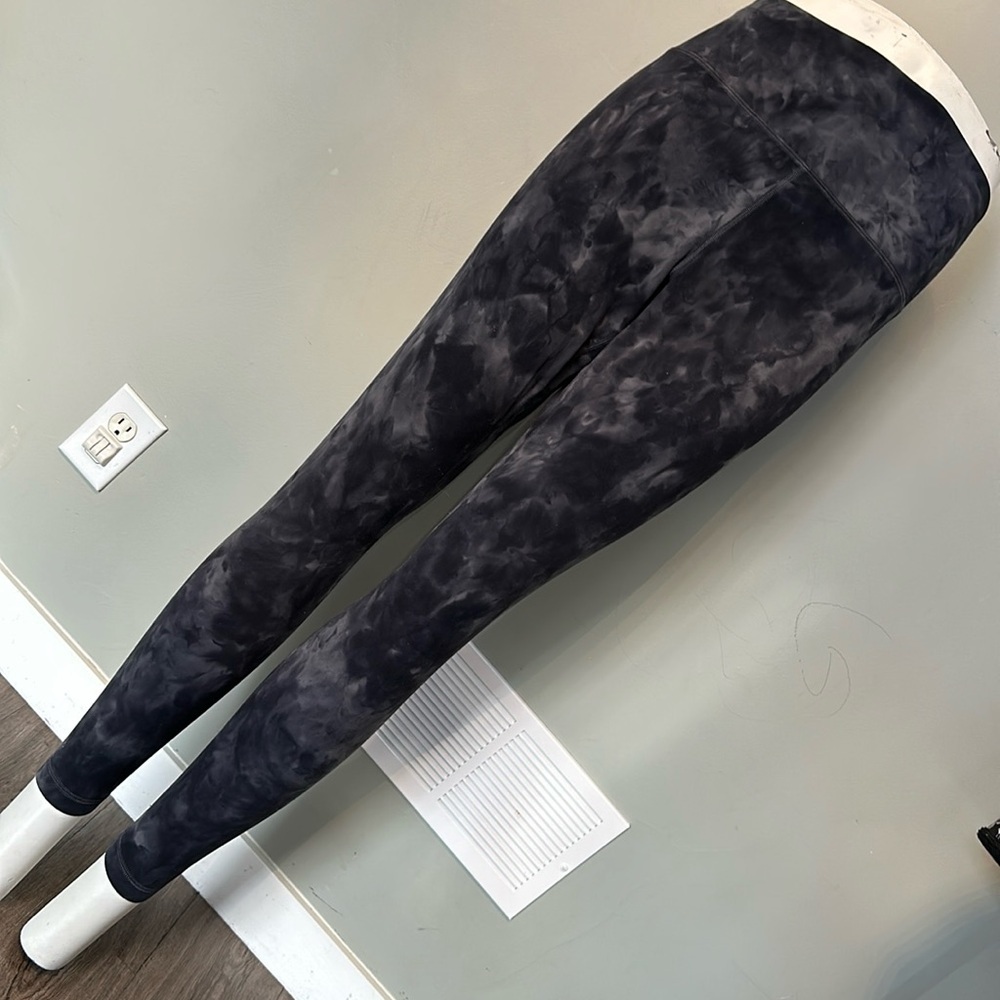 lululemon athletica Black Tie-Dye Leggings